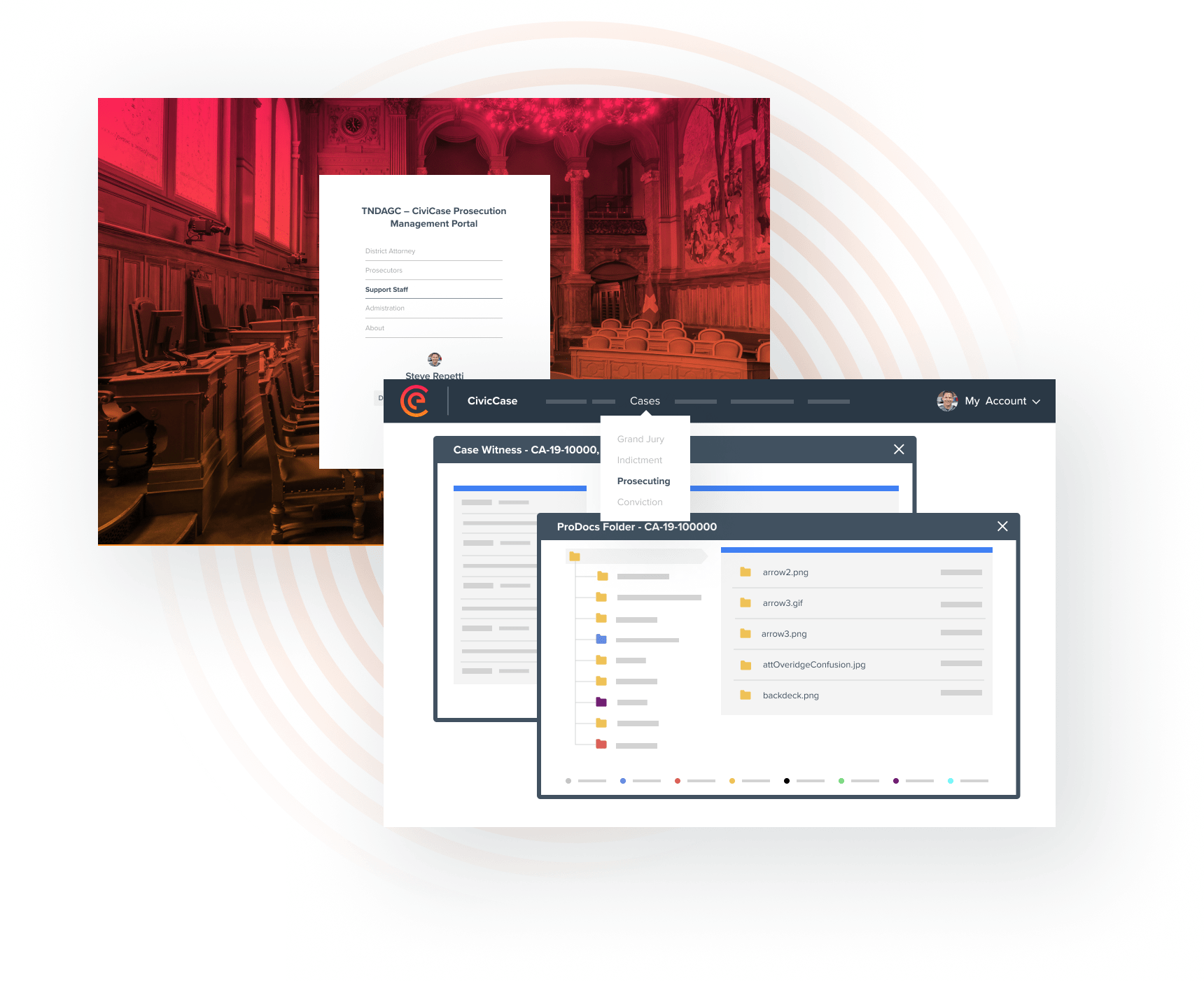 Creative asset showing CivicEye account dashboard