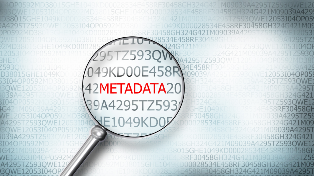 Metadata is a necessary component in any digital evidence module.